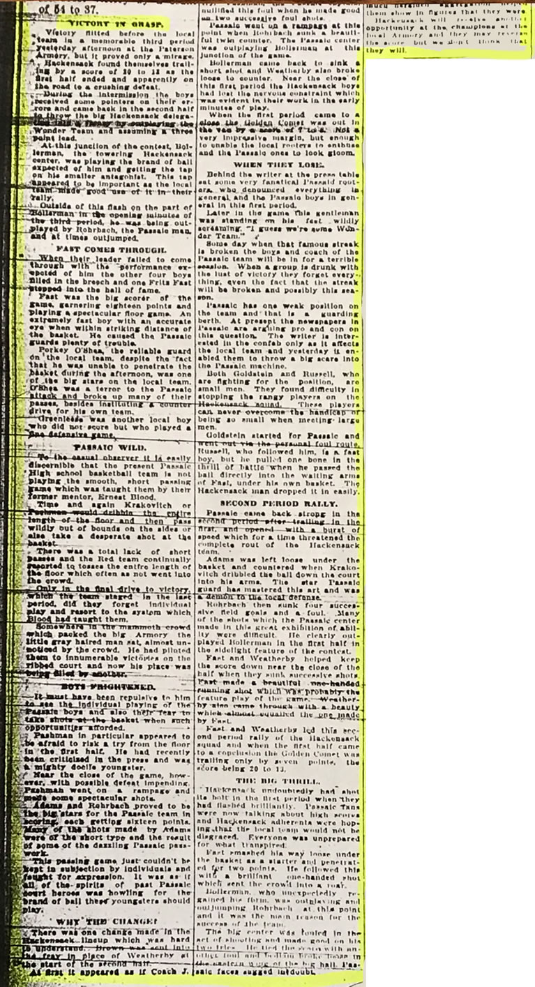 January 8 1925 Bergan Evening Record